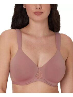 NWT BALI Coolest Smoothing Full Coverage Bra 36DDD DF4580 Smokey Purple Mauve